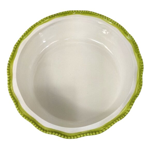 Temp-Tations Hand-Painted Ceramic Casserole Dish W/ Lid & Metal Holder 3 Qt C153 - Picture 8 of 10